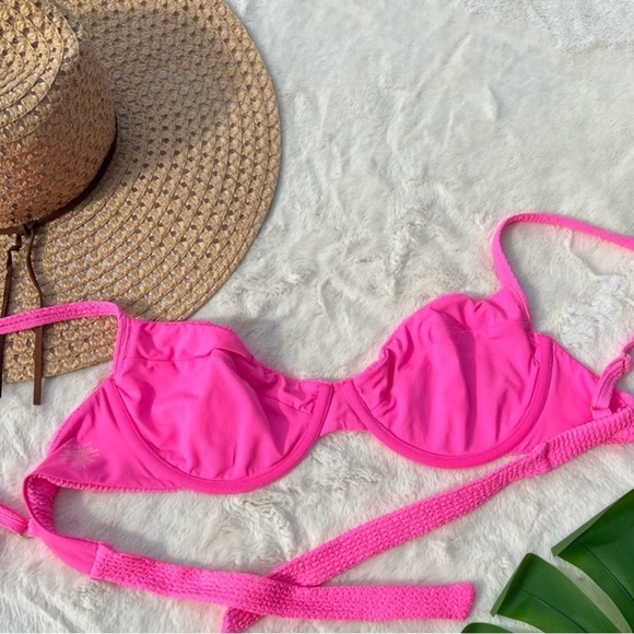 Pink Women's Swimwear Bikini top - Picture 3 of 6